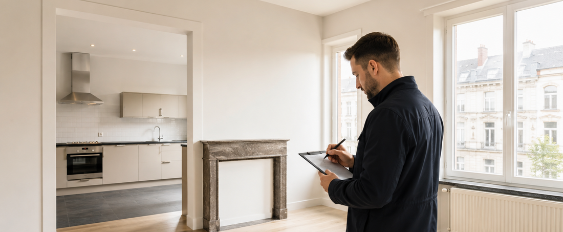 État des lieux d’un logement à Mons par Bureau Holmes